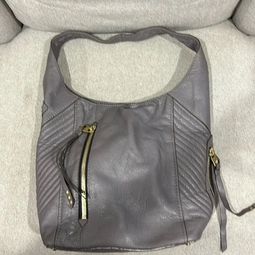 orYANY Gray Hobo Leather Bag